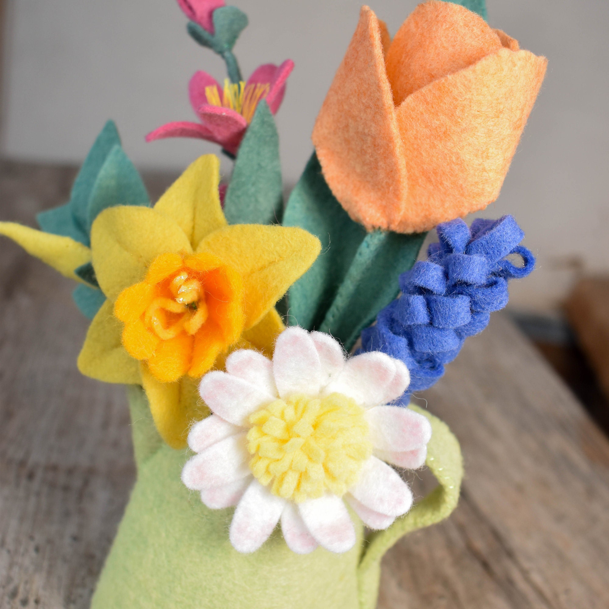 Simple Felt Spring Spring Blooms - PDF and SVG Digital Download Sewing Pattern to Make a ...
