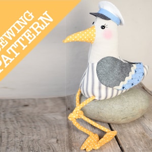 Captain Chips - Seagull Soft Toy Pattern