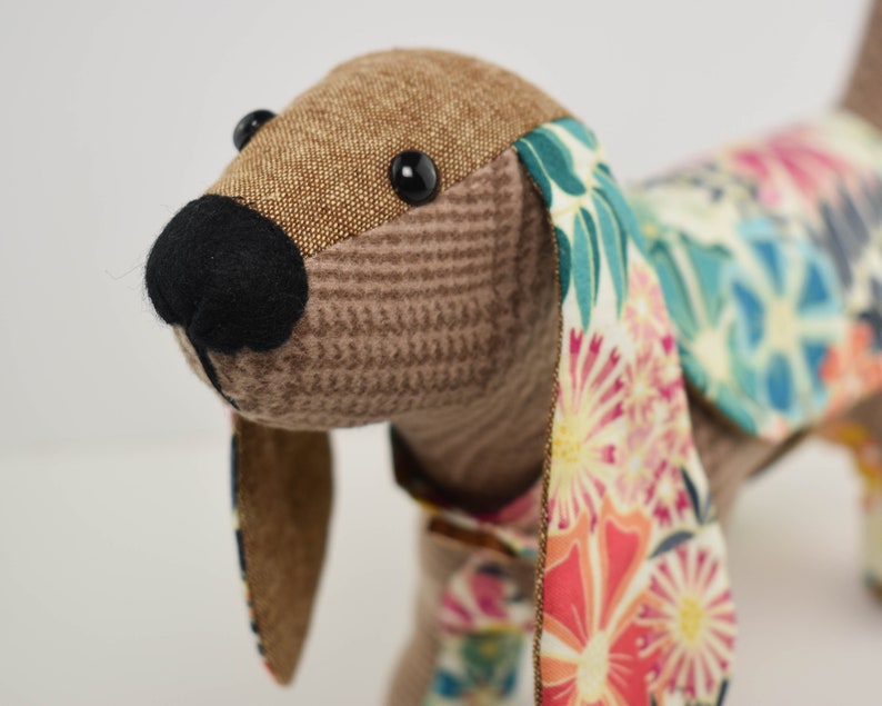 Sally the Sausage Dog: A PDF digital download sewing pattern to make an adorable sausage dog toy, Dachshund Sewing Pattern. image 3
