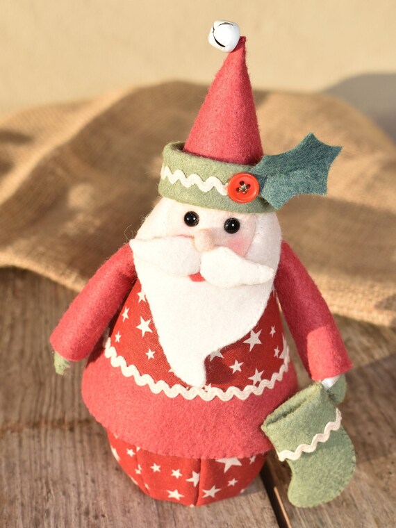Kit De Bas De Noël 18 Pouces – Appliques Feutre, Père Noël Sucette, Bricolage Créatif