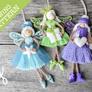 Fairy Flight - Sewing Pattern | Craft three yarn doll fairies | Christmas Fairies | Quick yarn dolls | Super Simple Make