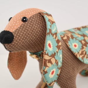 Sally the Sausage Dog: A PDF digital download sewing pattern to make an adorable sausage dog toy, Dachshund Sewing Pattern. image 2