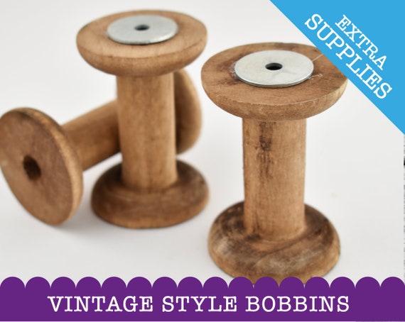 One, Two or Six Vintage Style Bobbins Vintage Spool Vintage Cotton Reel for  Pinnie Mouse 