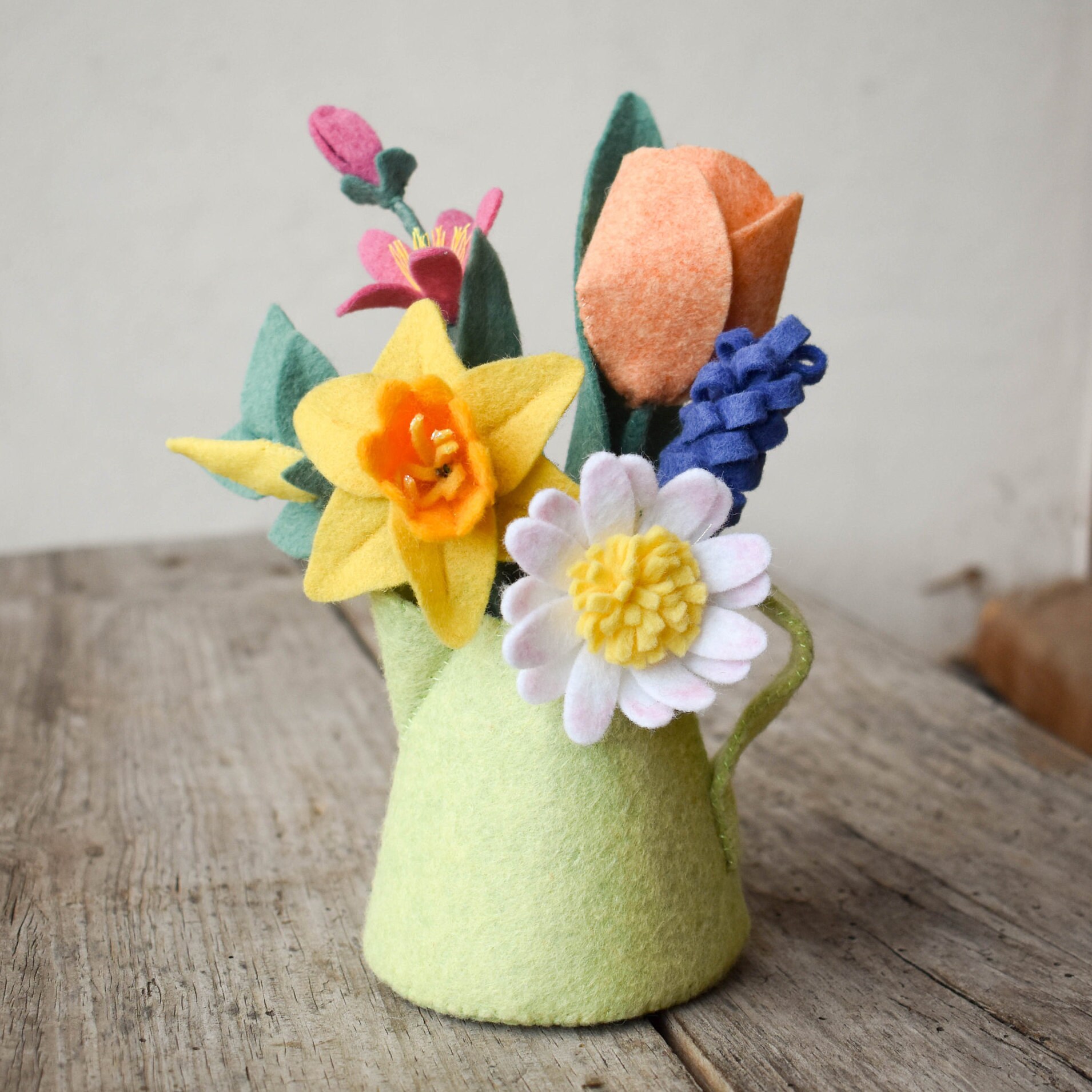 Simple Felt Spring Spring Blooms - PDF and SVG Digital Download Sewing Pattern to Make a ...