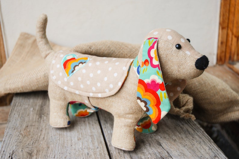 Sally the Sausage Dog: A PDF digital download sewing pattern to make an adorable sausage dog toy, Dachshund Sewing Pattern. image 5