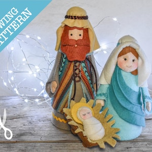 Away in a Manger - Sewing pattern | Felt Nativity | Christmas decorations