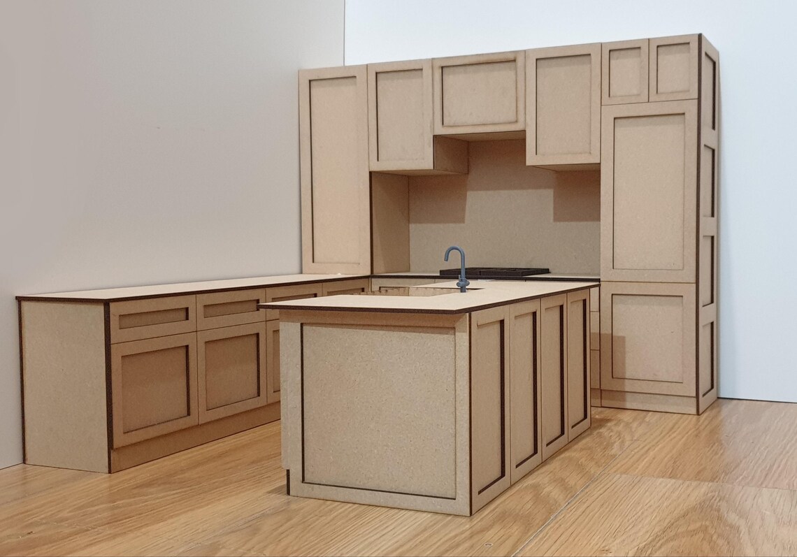 Modern 1.6 Scale Miniature Kitchen (barbie Scale) for Collectors - Etsy