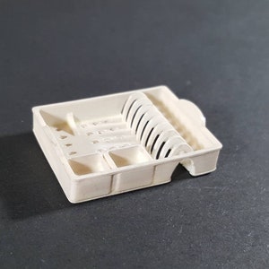 DIGITAL FILE Modern dollhouse dish rack 1.12 scale stl 3d printing file