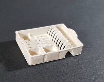 DIGITAL FILE Modern dollhouse dish rack 1.12 scale stl 3d printing file