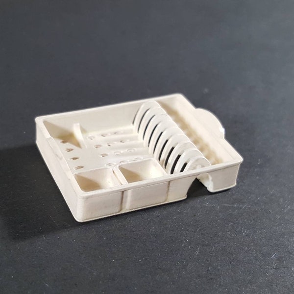 FICHIER NUMÉRIQUE Support à vaisselle moderne pour maison de poupée 1.12 échelle stl fichier d'impression 3D