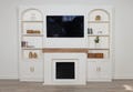 DIGITAL FILE 1:12 Scale Modern Dollhouse Miniature Fireplace Wall Shelving (STL 3D Printing file)