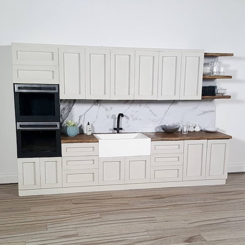 1.12 Scale KIT Modern Doll House Miniature Kitchen Diy Kit Etsy UK