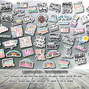 Mental health stickers, Motivational stickers, Trending stickers, Inspirational stickers, Gifts for friends, Gifts for him, Gifts for her