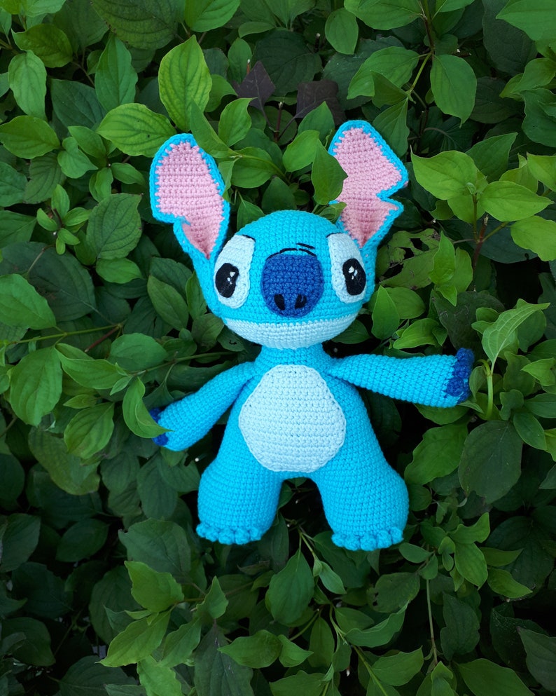 Crocheted Stitch Lilo and Stitch Crochet Toy Knitted Etsy