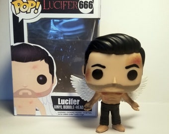 Lucifer Morningstar Custom Funko Pop Toy Made To Order Etsy