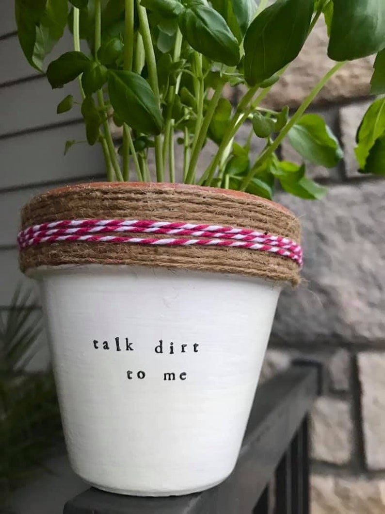 Plant Puns Keriann�s Punny Pots Funny Planters Herb Etsy