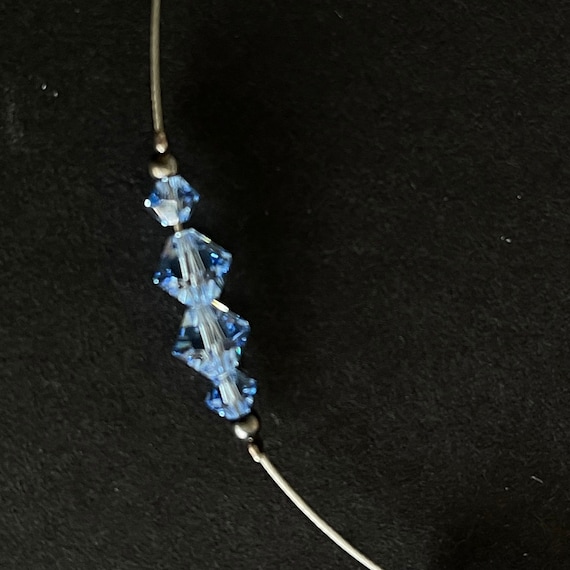 Swarovski crystal choker Blue crystal choker - image 1