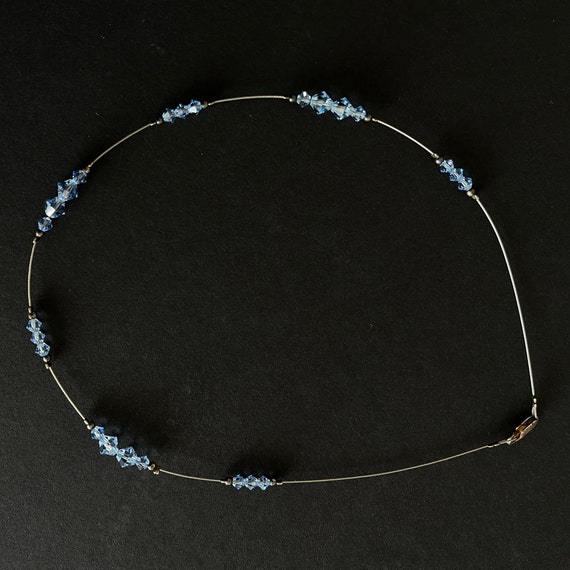 Swarovski crystal choker Blue crystal choker - image 7