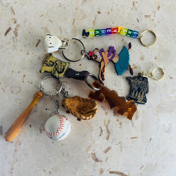 Plastic Keychain Etsy