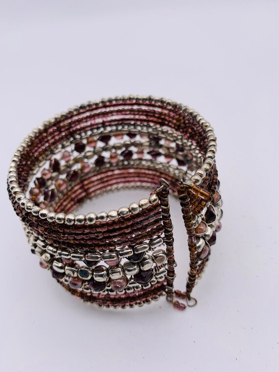 Memory Wire Bangle Memory Wire Cuff Bracelet Wrap Around - Etsy | Beaded memory  wire bracelets, Diy leather bracelet, Memory wire jewelry