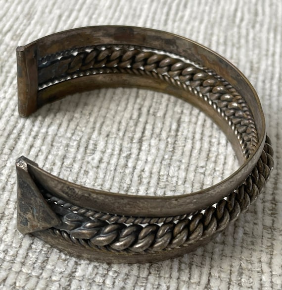 Metal Bracelet Black/silver bracelet Hand made bra
