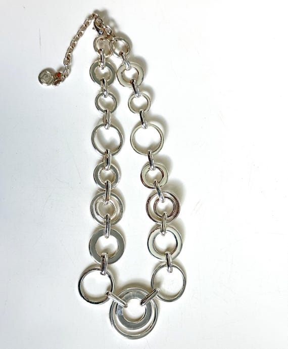 Multiple loop choker Silver tone premier designs … - image 7