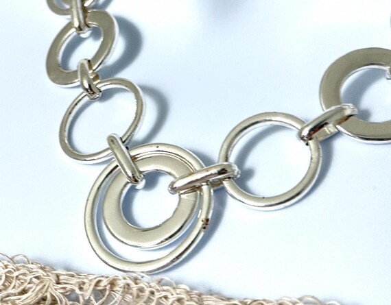Multiple loop choker Silver tone premier designs … - image 4
