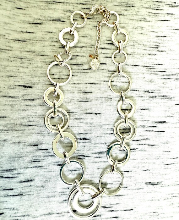 Multiple loop choker Silver tone premier designs … - image 5