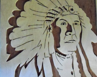 NATIVE AMERICAN/WESTERN Decor (2 different items)