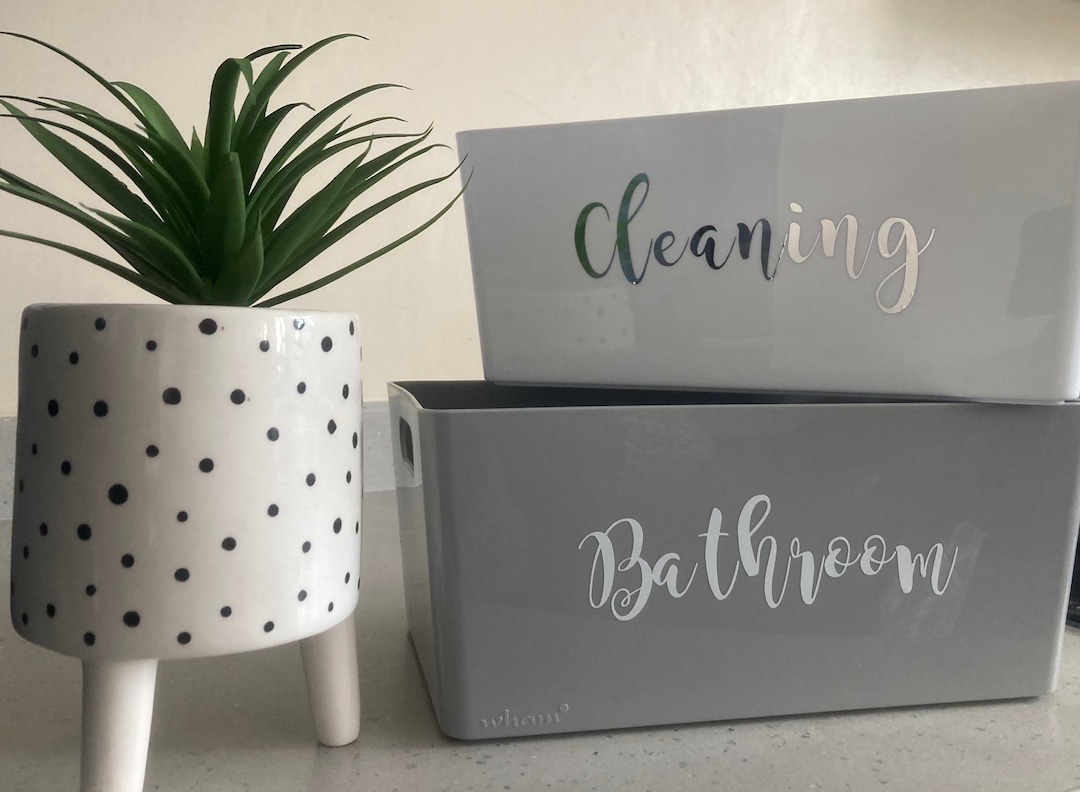 Mrs Hinch Storage Caddy White and Grey Cleaning Bathroom Kitchen Caddy