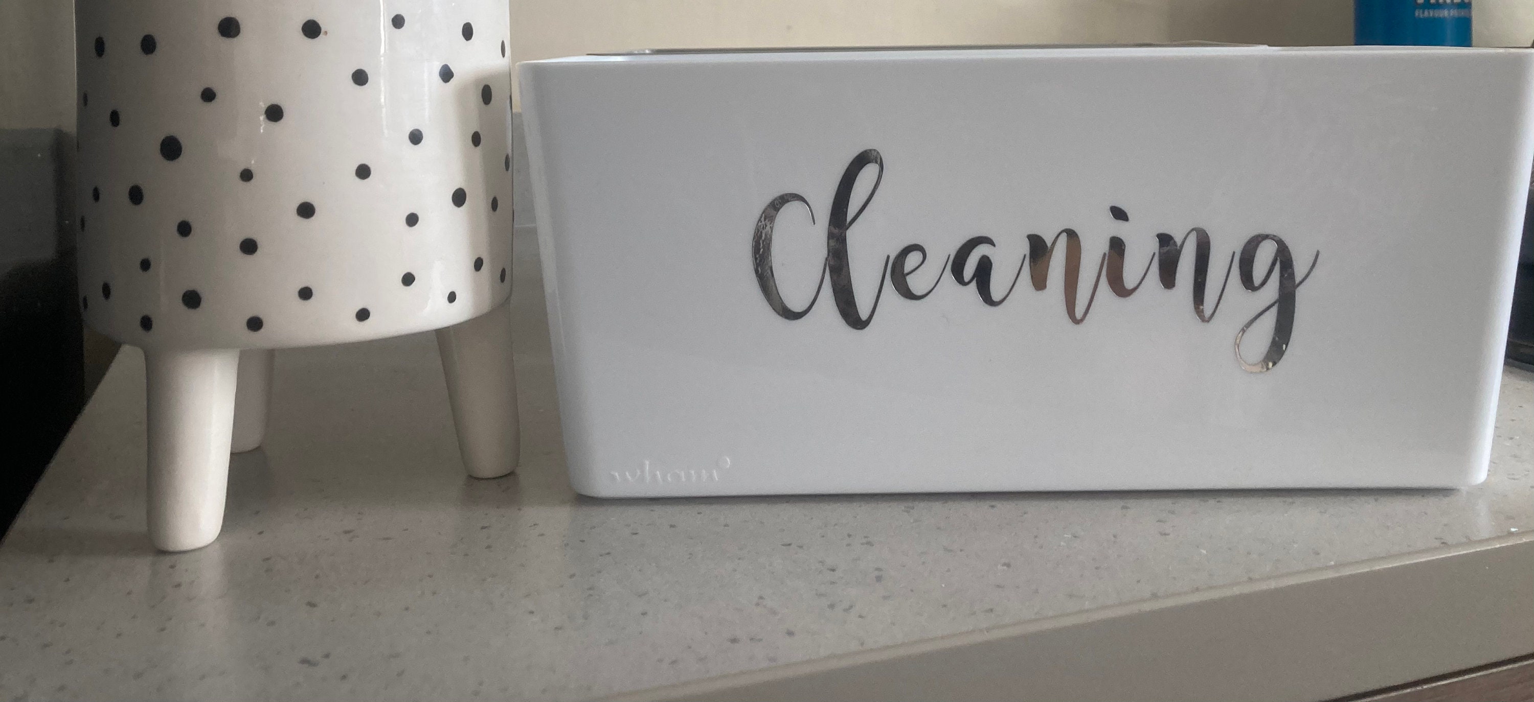 Mrs Hinch Storage Caddy White and Grey Cleaning Bathroom Etsy UK