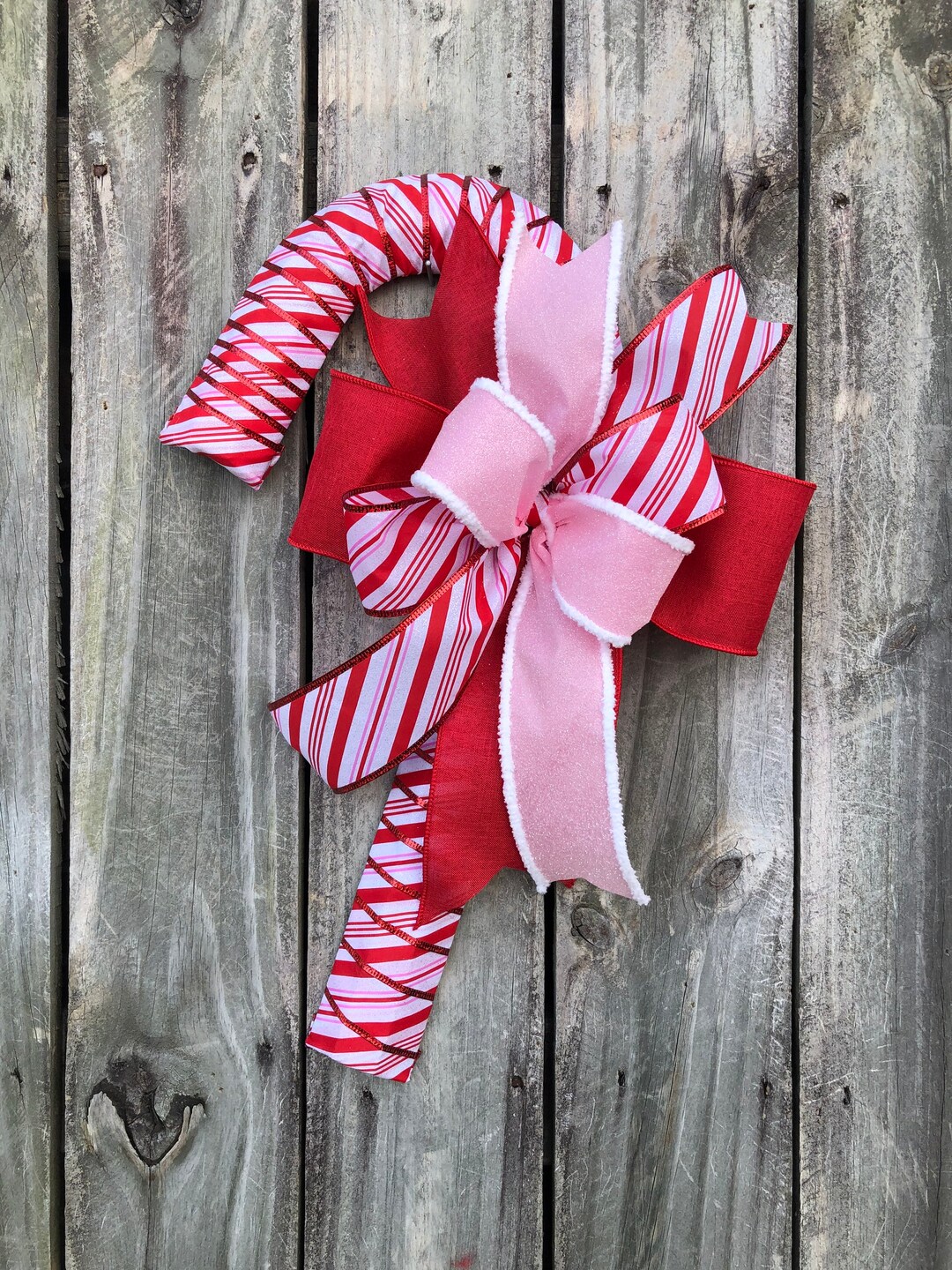 Candy Cane Wreath,christmas Wreath, Candy Cane Decor, Candy Theme