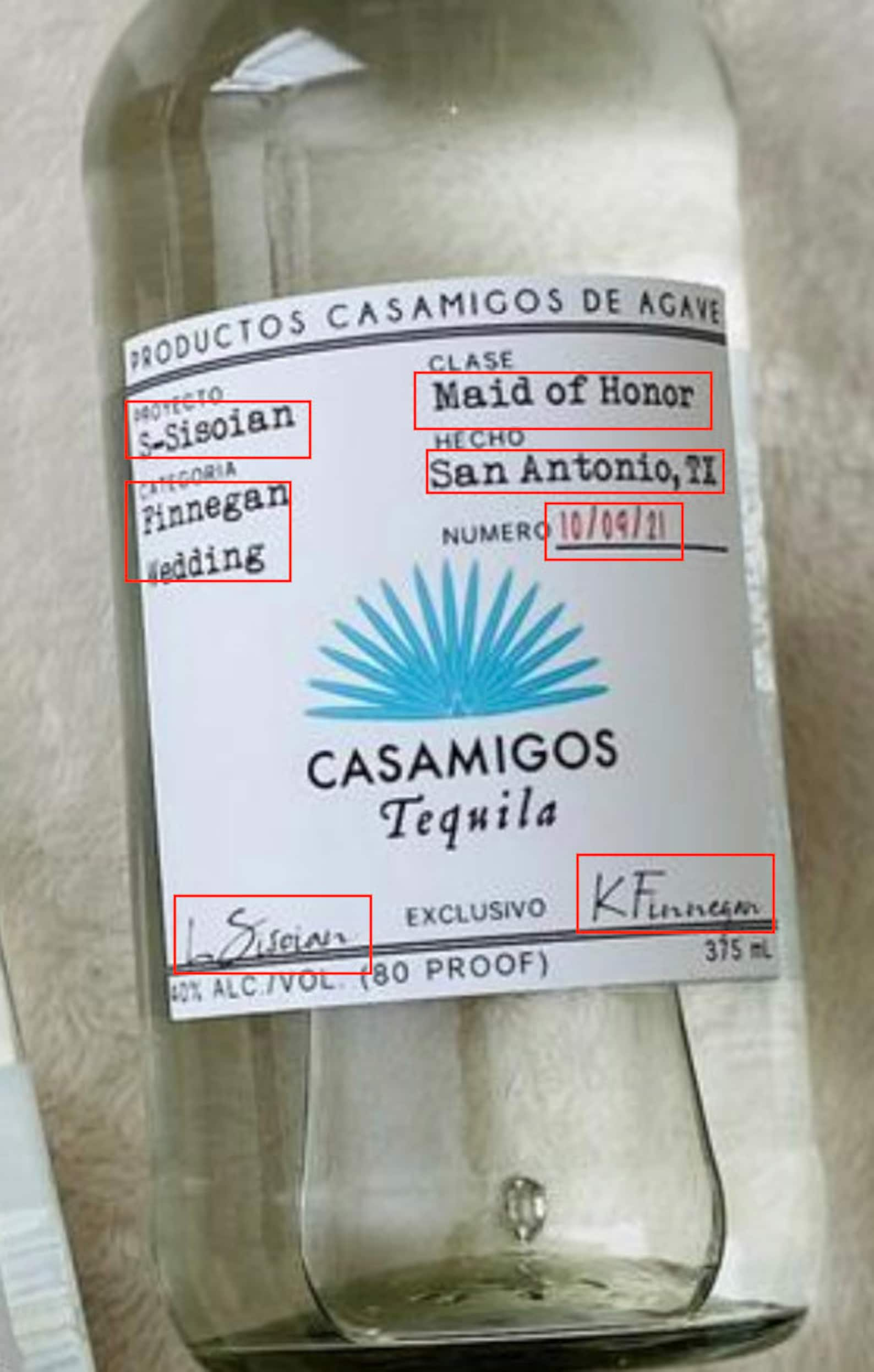 Casamigos Label Template