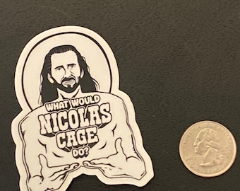 What Would Nicolas Cage Do? Vinyl sticker/magnet