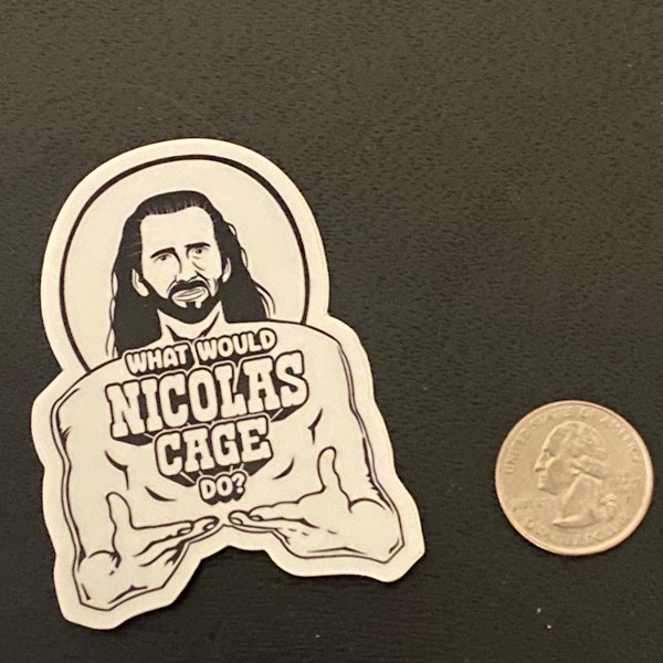 What Would Nicolas Cage Do? Vinyl sticker/magnet