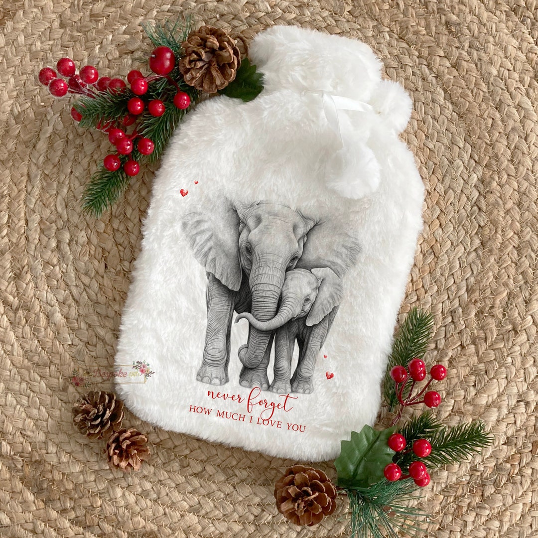 Personalised Elephant Hot Water Bottle Etsy UK