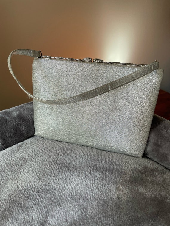 Vintage Silver Lame' Pocketbook - image 1