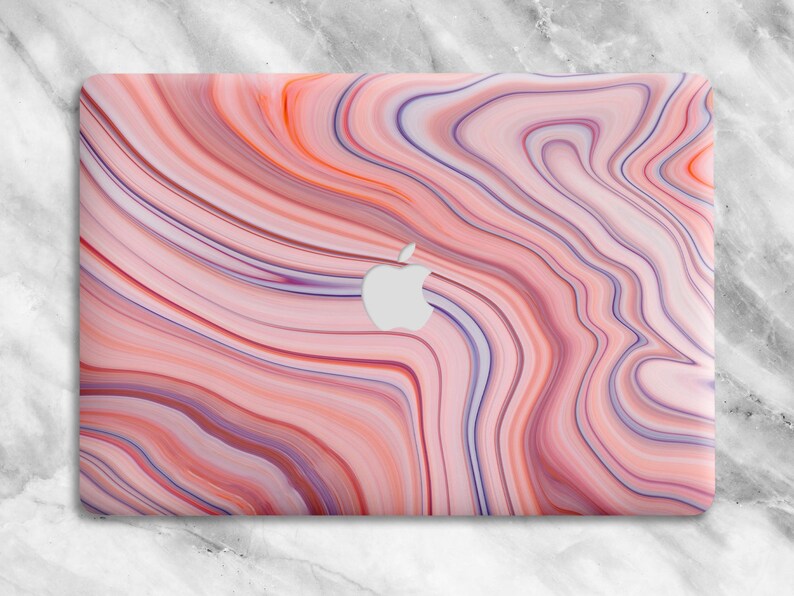 pink marble macbook case