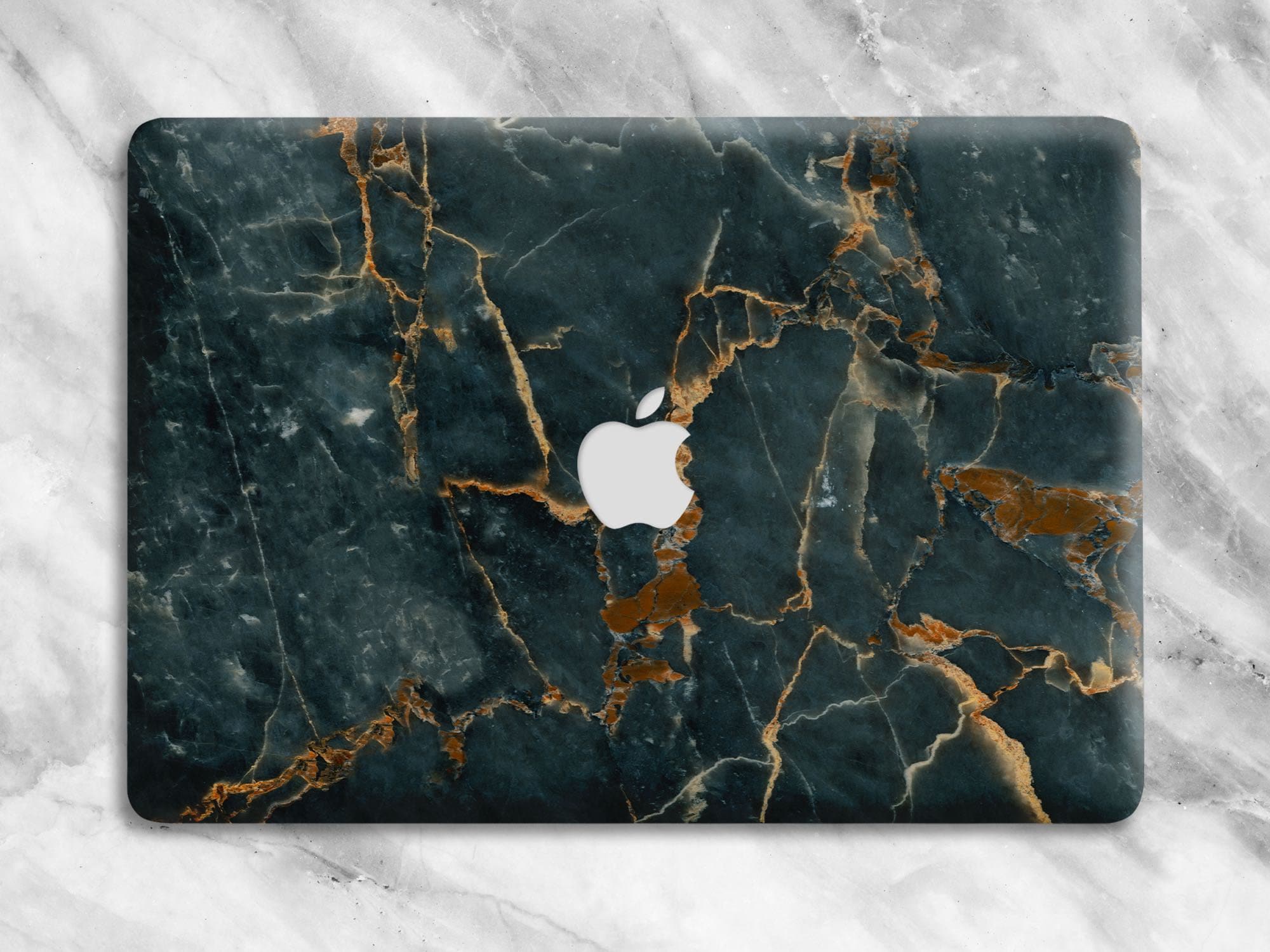 gold marble macbook case
