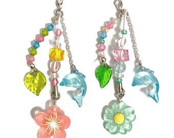 Flower Aero - Frutiger Aero, y2k Phone Charm/Dust Plug - Phone, Switch Charm, Keyring, Best Friend/BFF Charm