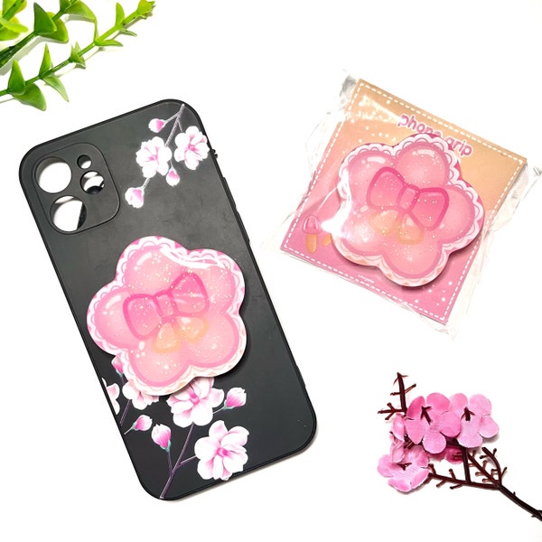 Kawaii Jelly Flower Phone Grip, Phone Socket, Resin Phone Stand