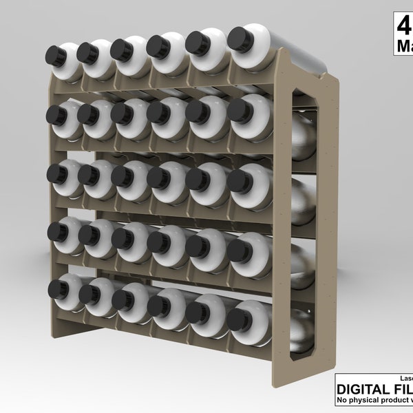Schablone - Spraydosenständer - Laser geschnitten / Cnc Schablone - 4mm Materialstärke, dxf Muster, lasergeschnittene Datei, cnc Gravurdatei