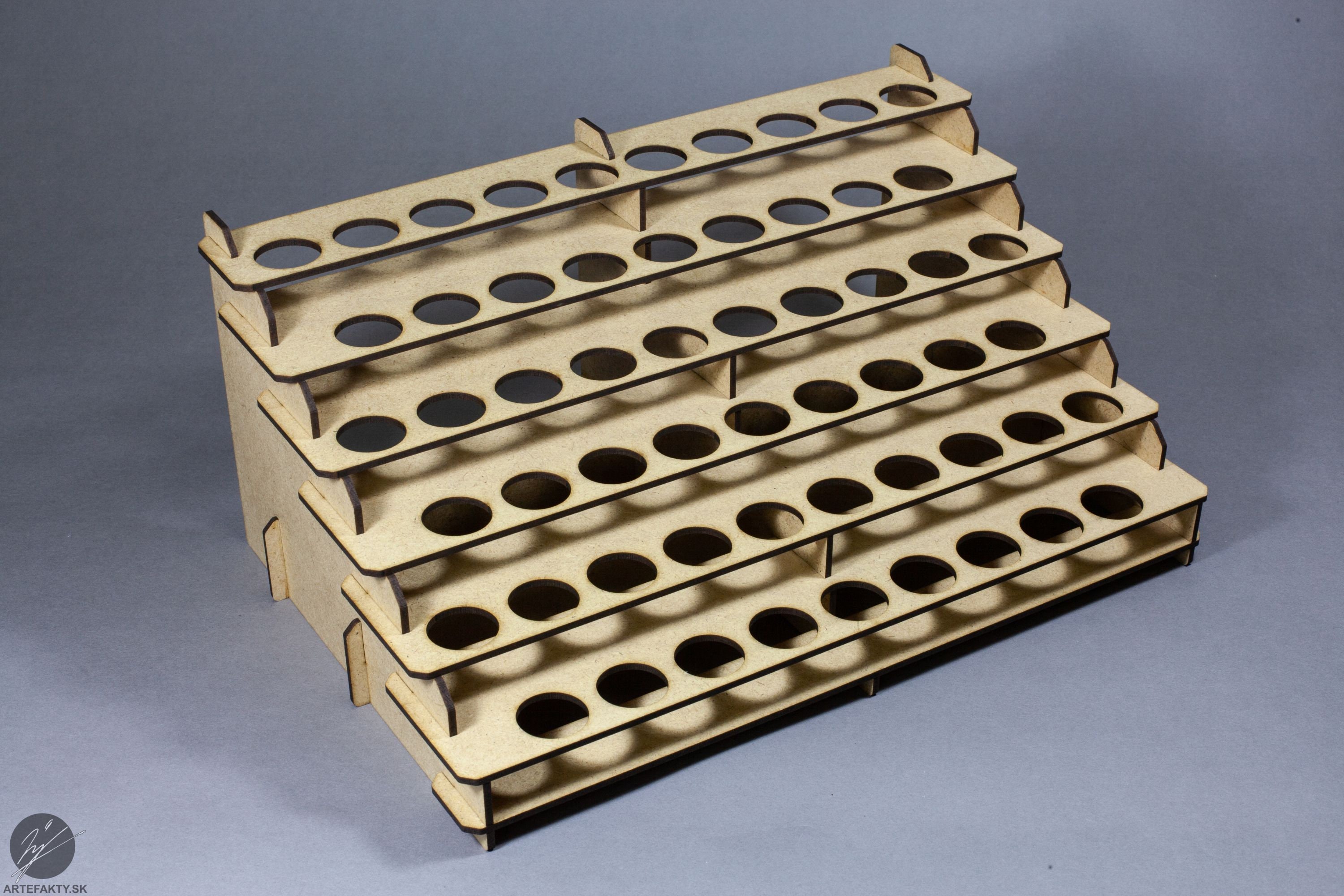 Lasercut paint rack for Citadel / Tamiya sized pots from Spear and Laser on  Tindie