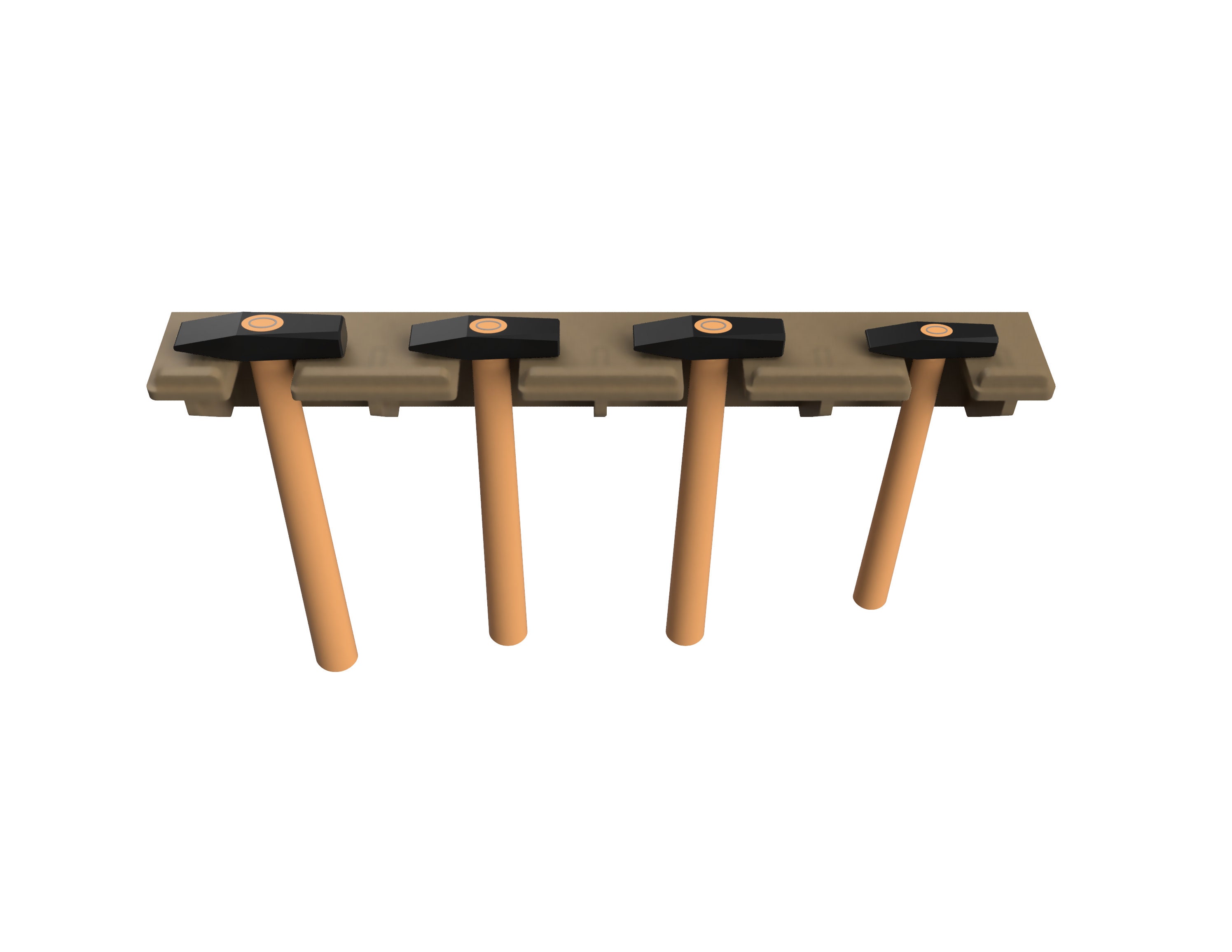 Template Hammer Stand Wall Mounted Laser Cut Template Etsy