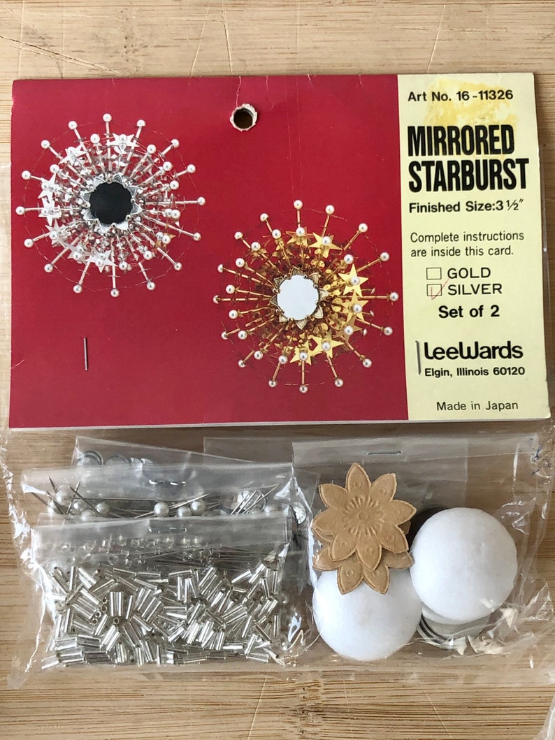 Vintage push pin Christmas ornament kit Select one Etsy