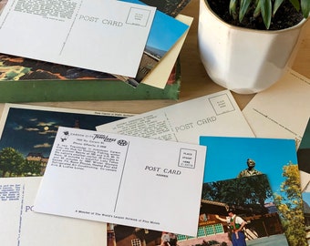 20 vintage unused / blank postcards