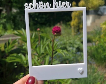 Polaroid Fotorahmen mit Schriftzug| 3D Druck Foto Prop | Deko Rahmen Hochzeit Geschenk Fotobox