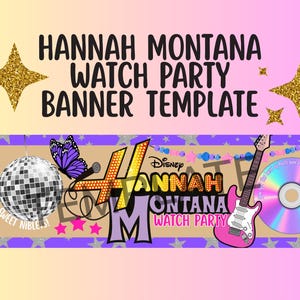 Modello di striscione per la festa di osservazione del 20° anniversario di Hannah Montana
