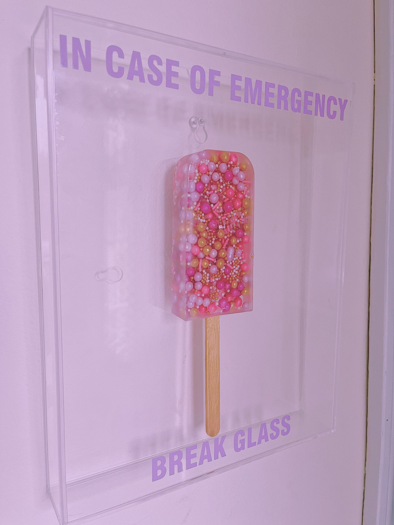 In Case of Emergency, Break Glass Popsicle Stick - Etsy