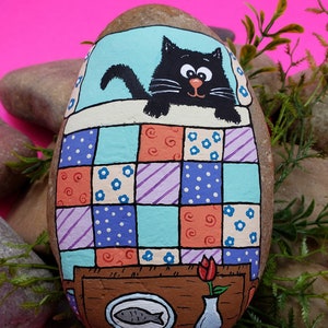 Downloadable Breakfast in Bed Painted Rock Tutorial